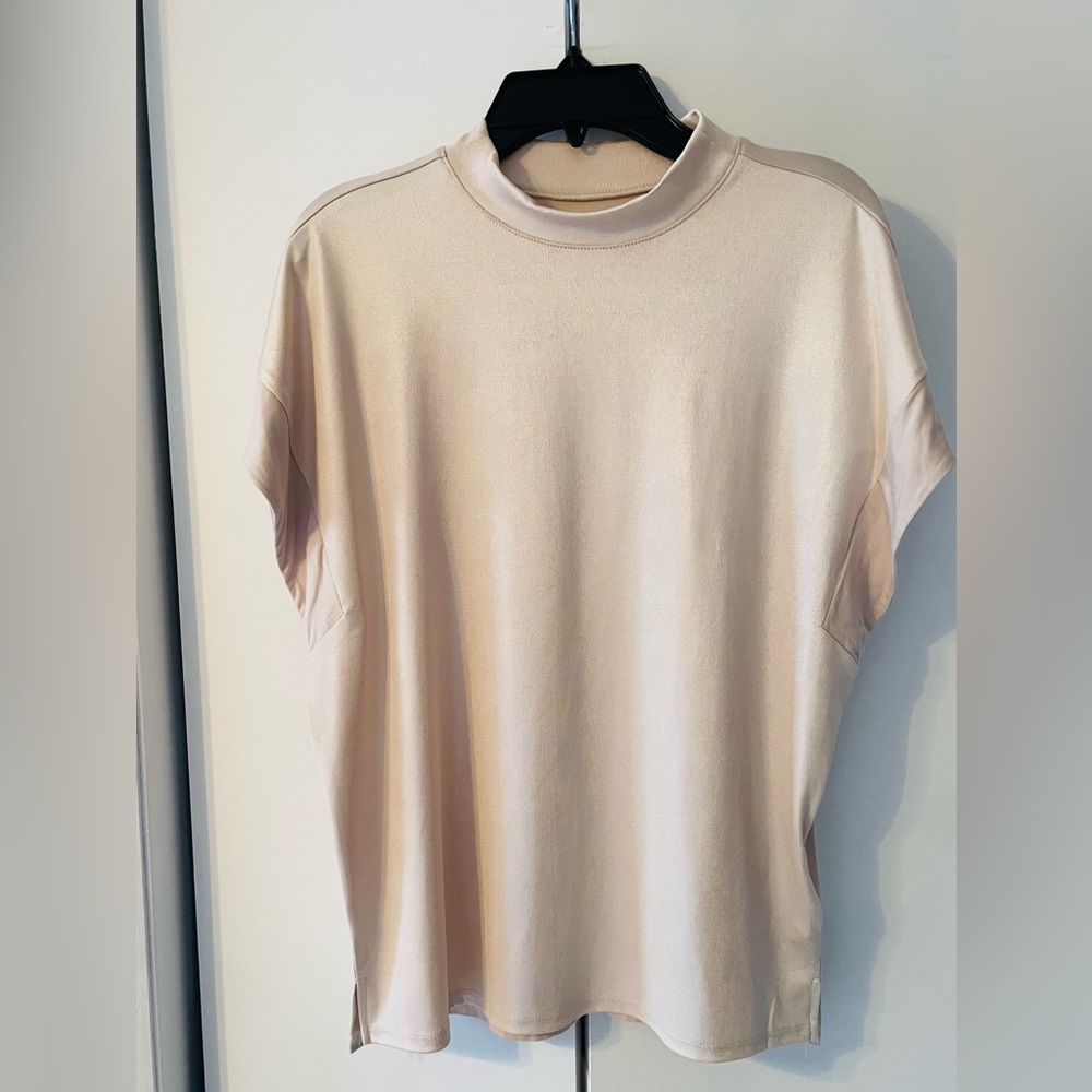 NWOT Express champagne shimmer top